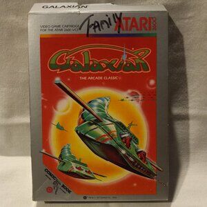 GALAXIAN CIB w/ RARE & COLLECTABLE ATARI COMIC - ATARI 2600 UN-Tested